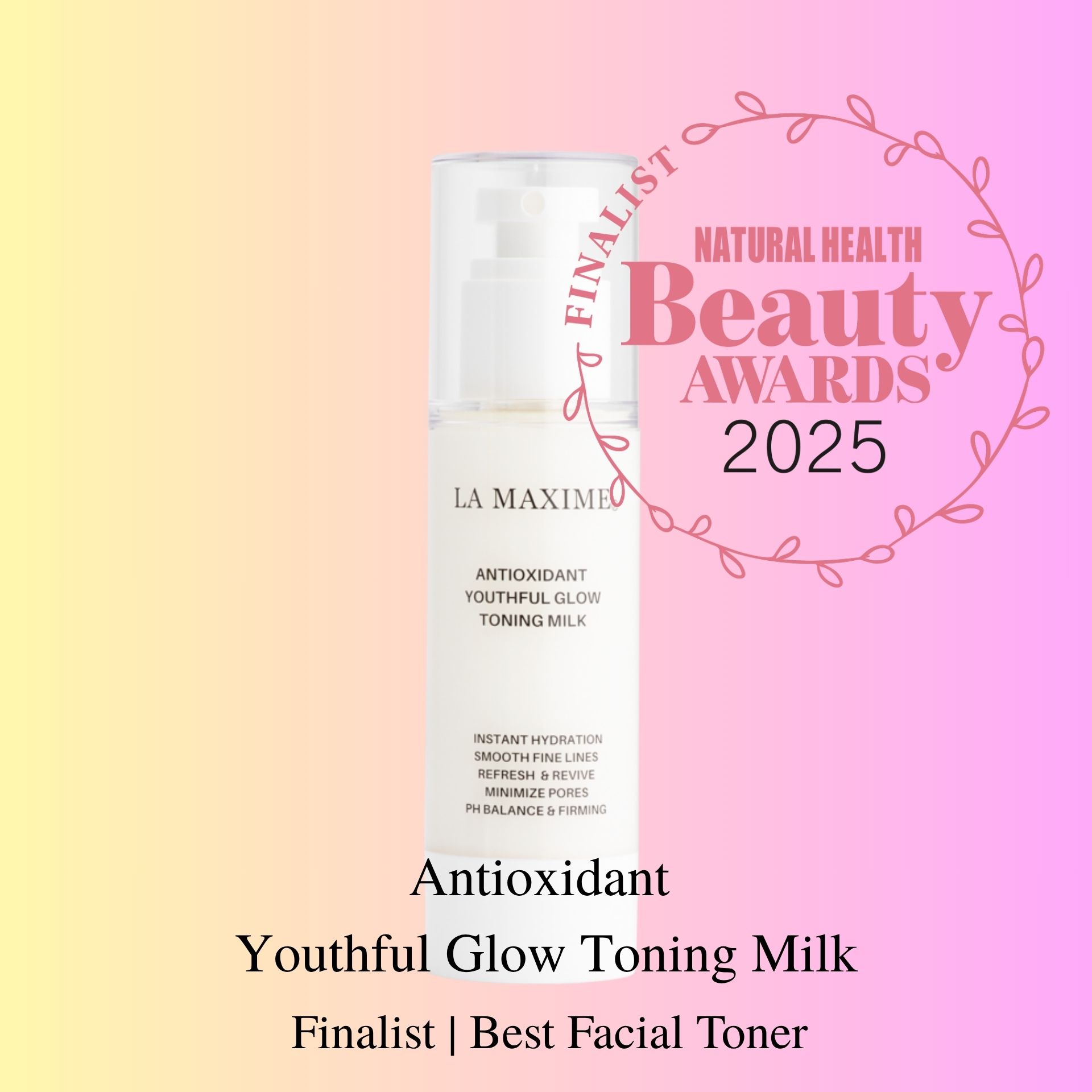 LA MAXIME Antioxidant Youthful Glow Toning Milk, 80ml