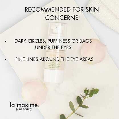 LA MAXIME Youthful Eyes Organic Anti-wrinkle Eye Cream for Puffiness, Dark Circles and fine lines 20ml