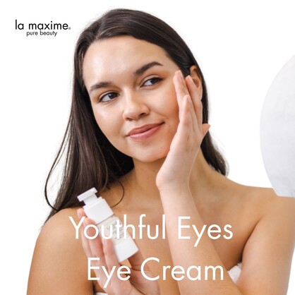 LA MAXIME Youthful Eyes Organic Anti-wrinkle Eye Cream for Puffiness, Dark Circles and fine lines 20ml