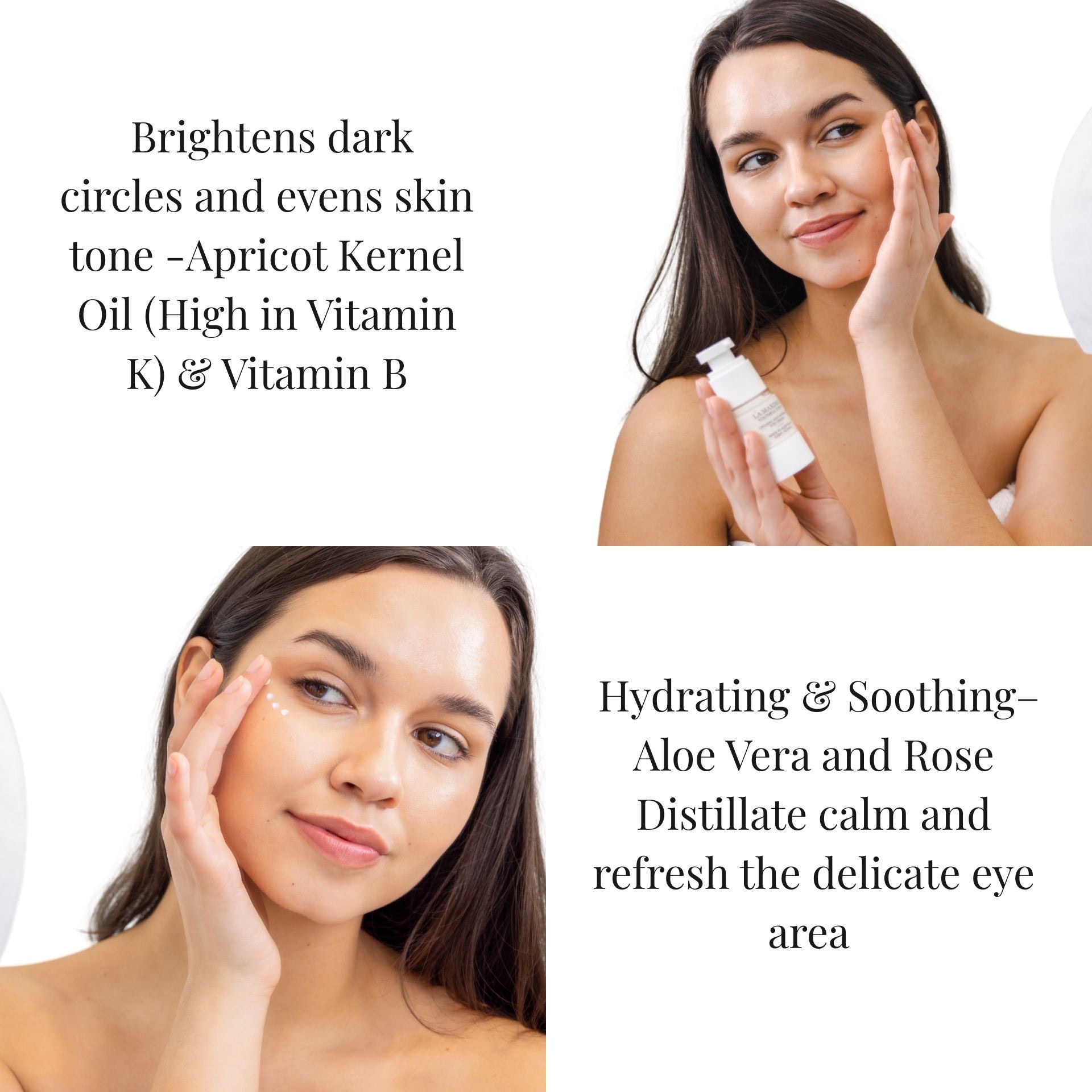 LA MAXIME Youthful Eyes Organic Anti-wrinkle Eye Cream for Puffiness, Dark Circles and fine lines 20ml
