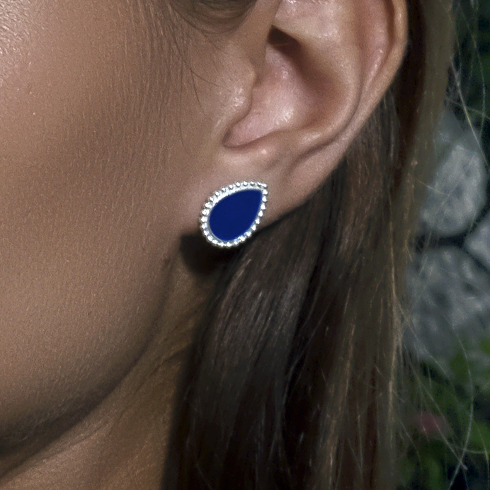 Tulip Stud Navy