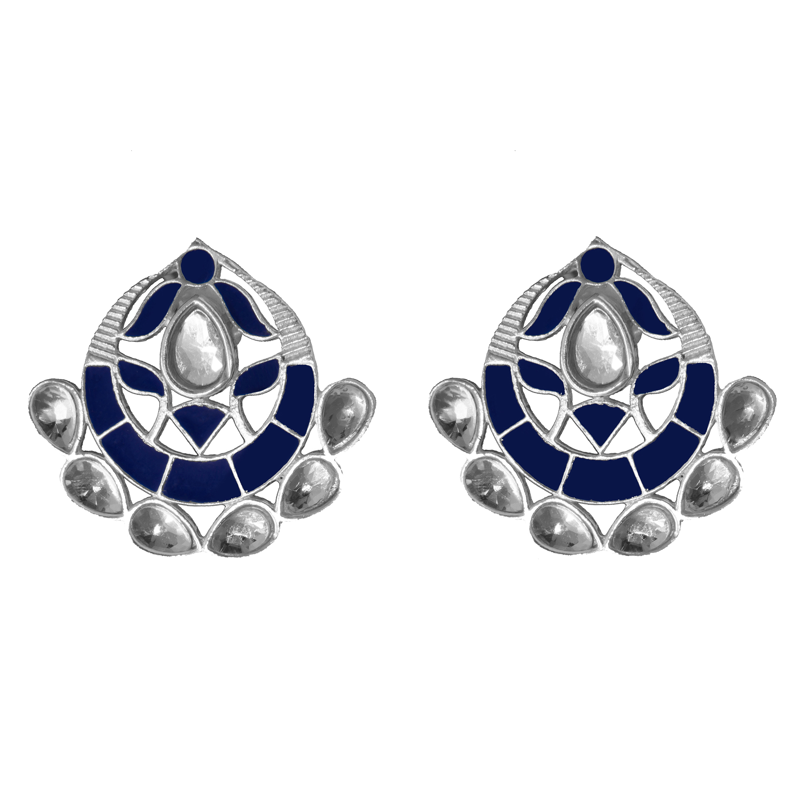 Asra Earrings Navy