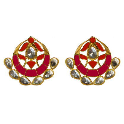 Asra Earrings Hot Pink/Orange