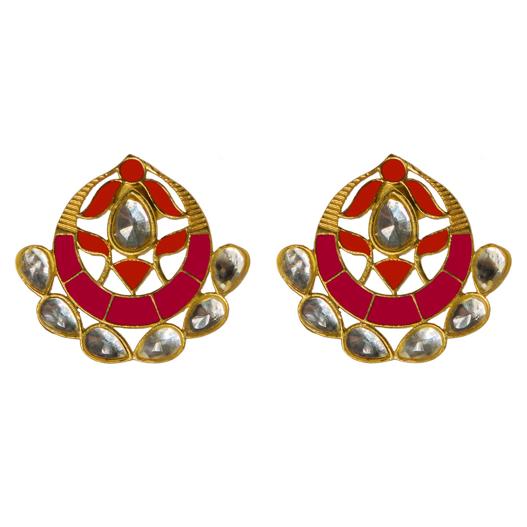 Asra Earrings Hot Pink/Orange
