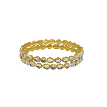 Kundan Bangle Gold