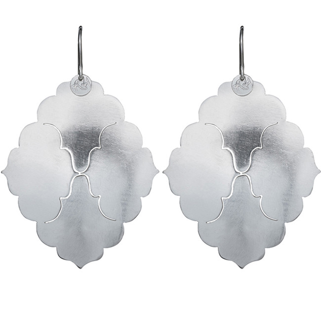 Mughal Curves Lrg Silver
