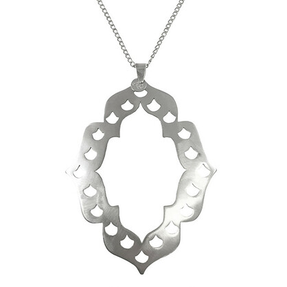 Warrior Woman Necklace Silver