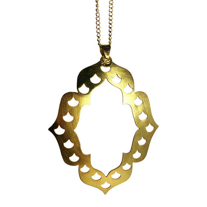Warrior Woman Necklace Gold