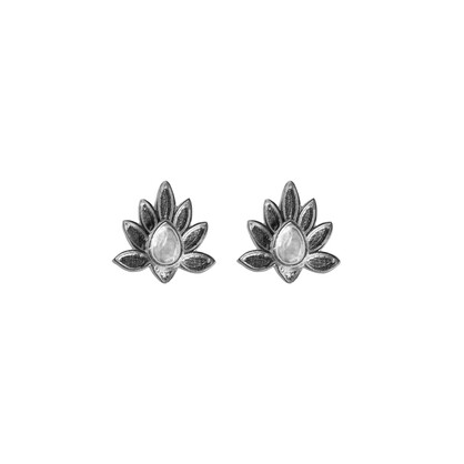 Peacock Stud Silver