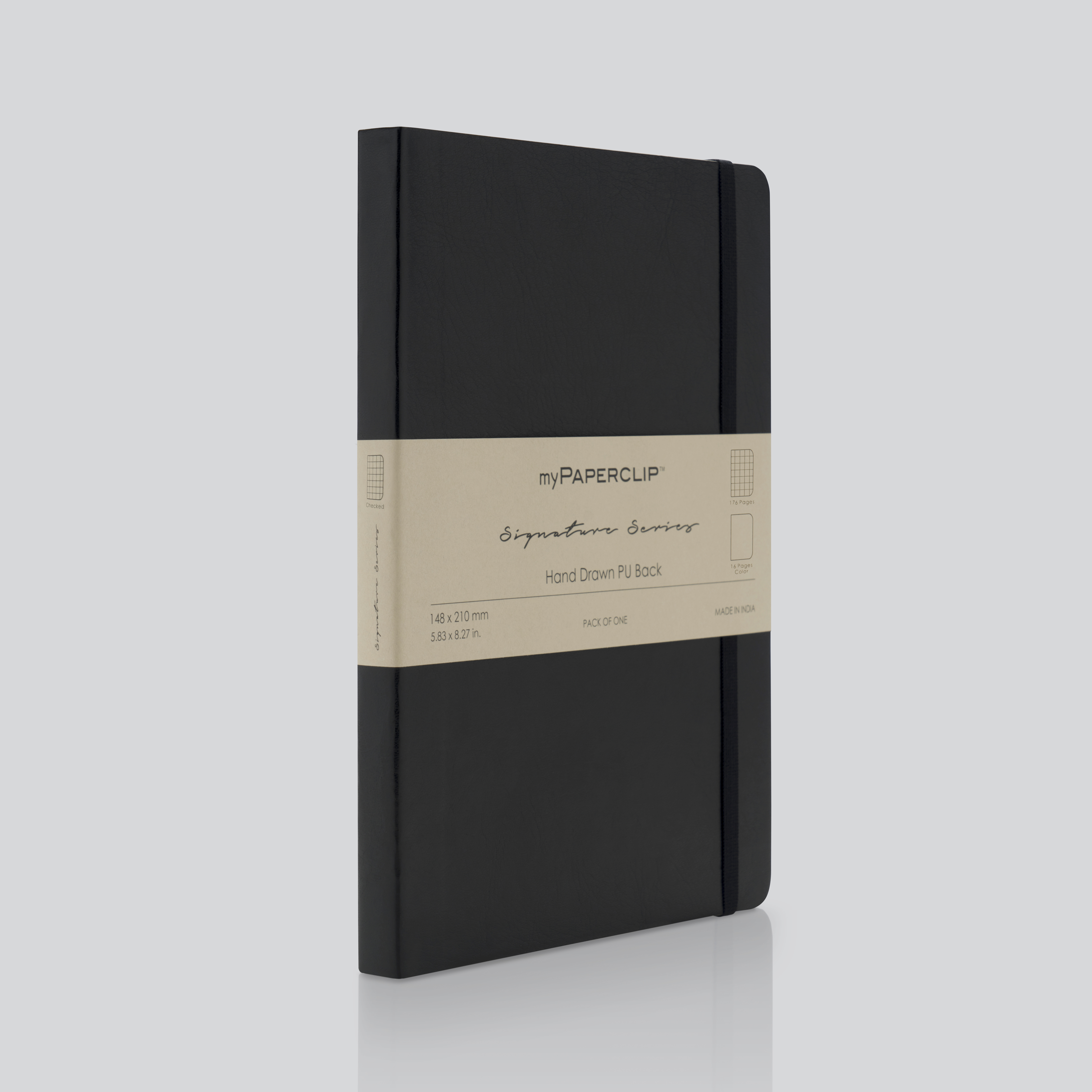 Signature Series A5 Vegan Leather Notebook | 192 Pages 100 GSM Italian Paper