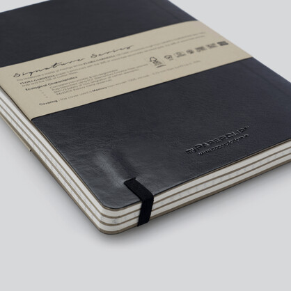 Signature Series A5 Vegan Leather Notebook | 192 Pages 100 GSM Italian Paper