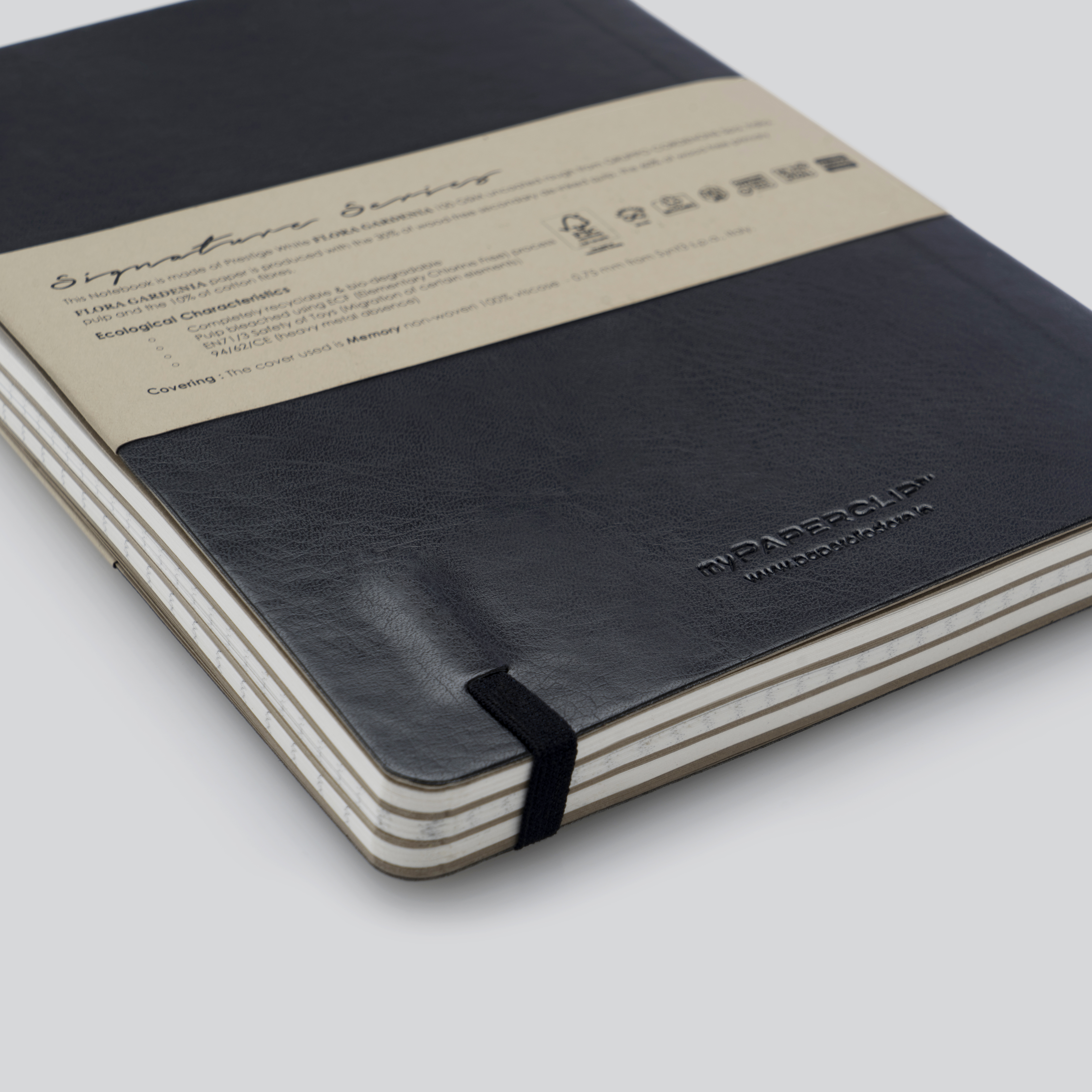 Signature Series A5 Vegan Leather Notebook | 192 Pages 100 GSM Italian Paper