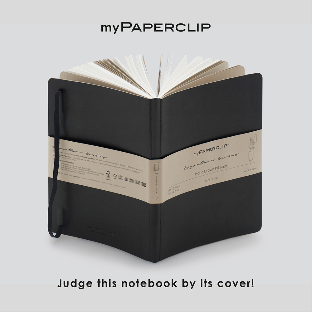 Signature Series A5 Vegan Leather Notebook | 192 Pages 100 GSM Italian Paper