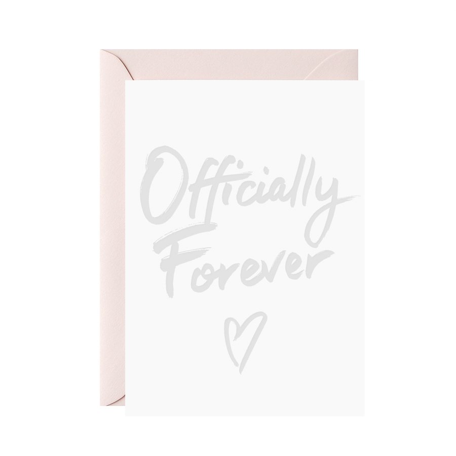 Officially Forever – Mini Letterpress Card
