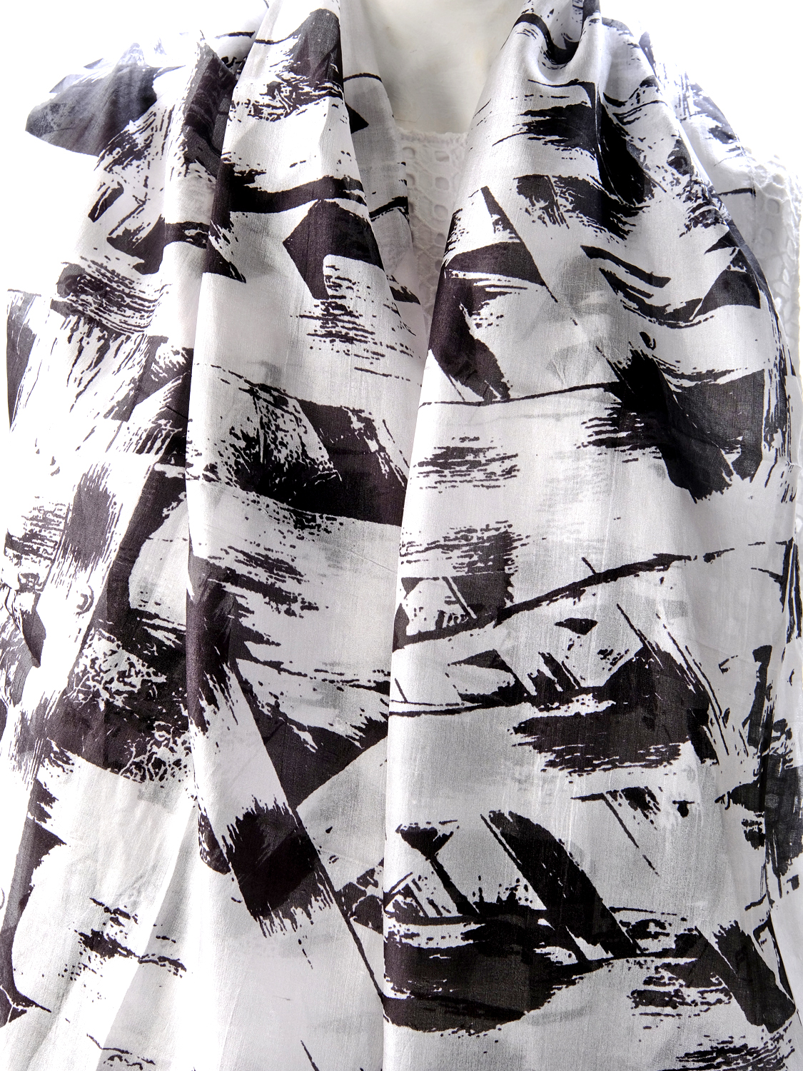 SILK TABBI SCARF: Trestle Bridge