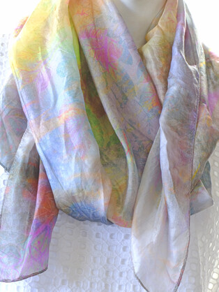 SILK TABBI SCARF: Hidden Koalas