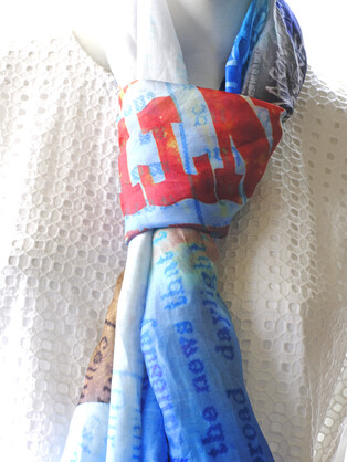 SILK TABBI SCARF: Ned Kelly