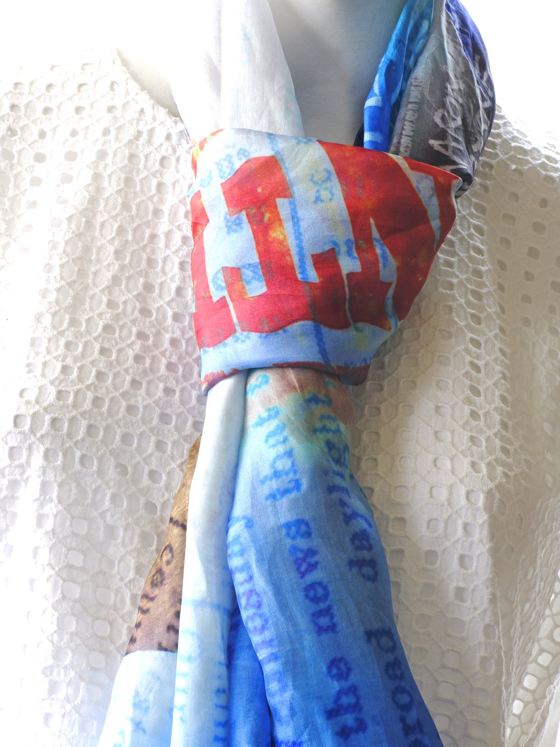 SILK TABBI SCARF: Ned Kelly