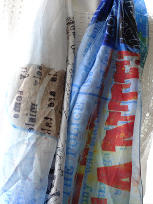 SILK TABBI SCARF: Ned Kelly