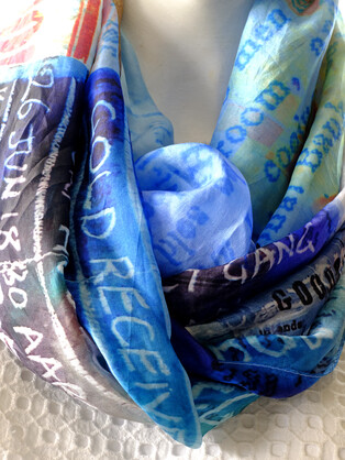 SILK TABBI SCARF: Ned Kelly