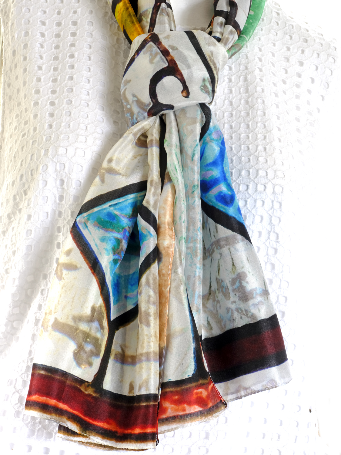 SILK TABBI SCARF: Convent Style
