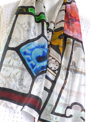SILK TABBI SCARF: Convent Style