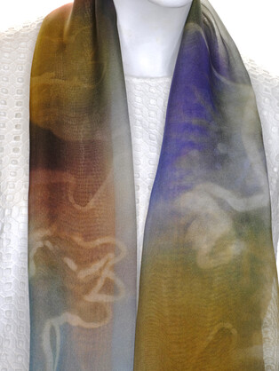 SILK CHIFFON SCARF: Warrumbungle Kangas