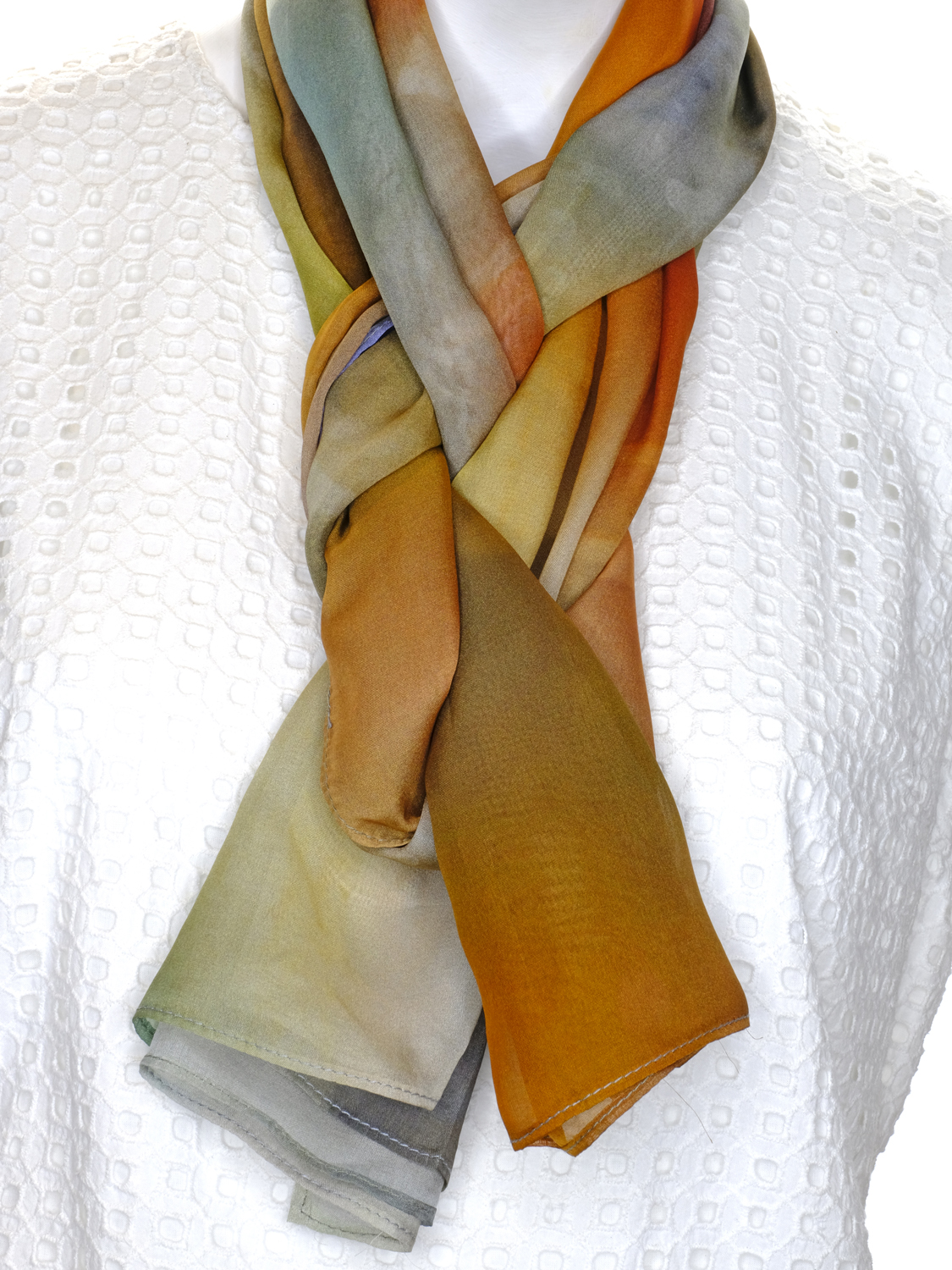 SILK CHIFFON SCARF: Warrumbungle Kangas