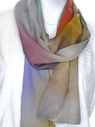 SILK CHIFFON SCARF: Warrumbungle Kangas