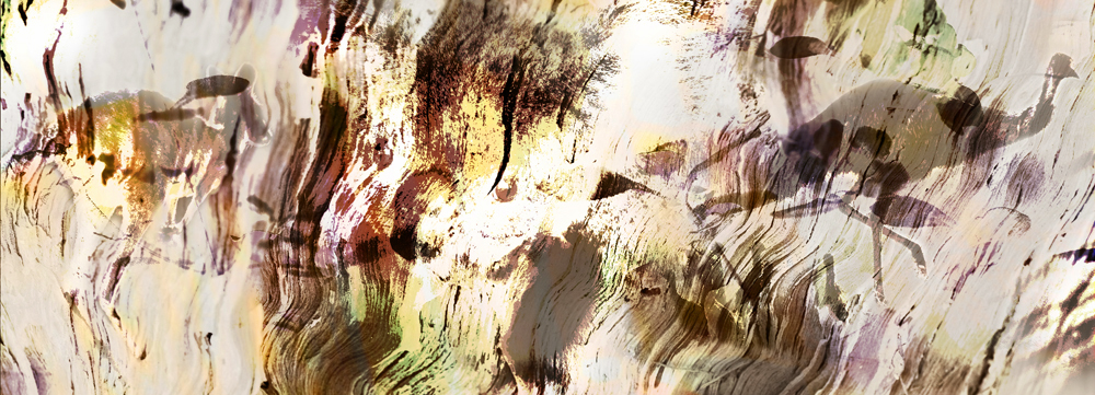 SILK CHIFFON SCARF: Aussie Bush Mates