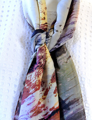 SILK CHIFFON SCARF: Aussie Bush Mates