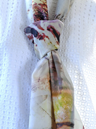 SILK CHIFFON SCARF: Aussie Bush Mates