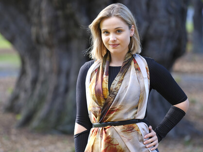 SILK CHIFFON SCARF: Boxing Kangaroos