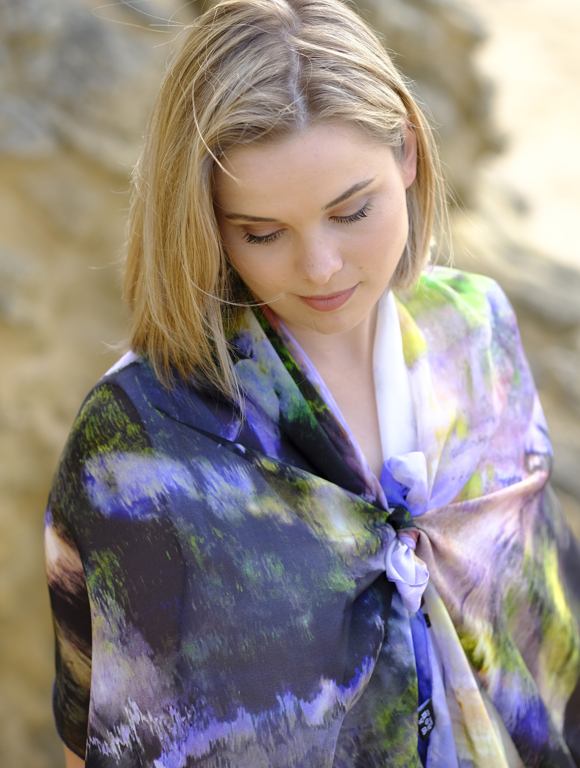 SILK CHIFFON SCARF: Platypus Magic