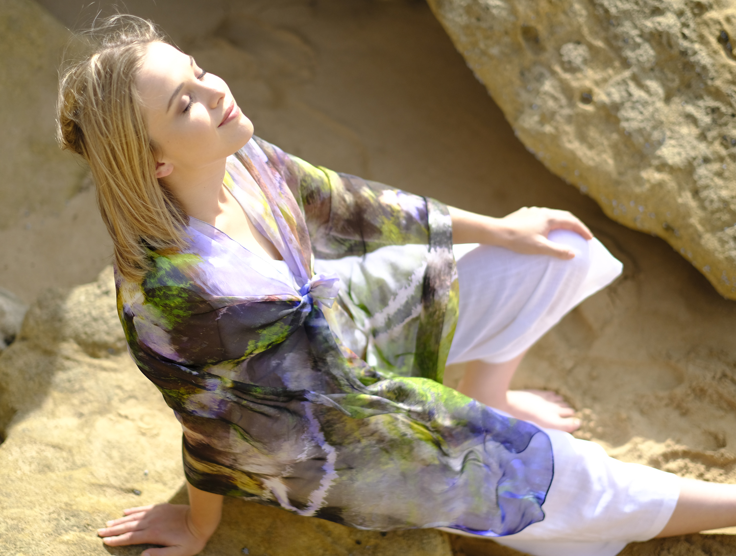 SILK CHIFFON SCARF: Platypus Magic