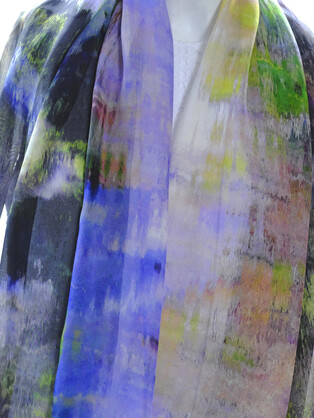 SILK CHIFFON SCARF: Platypus Magic