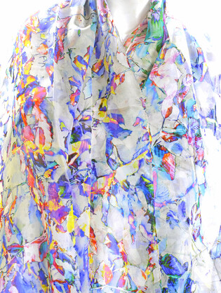 SILK CHIFFON SCARF: Cloudehill Seasons