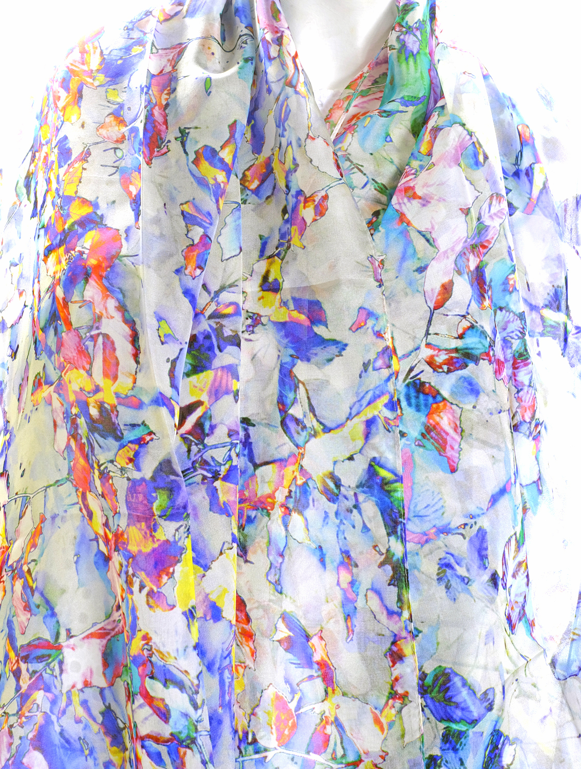 SILK CHIFFON SCARF: Cloudehill Seasons