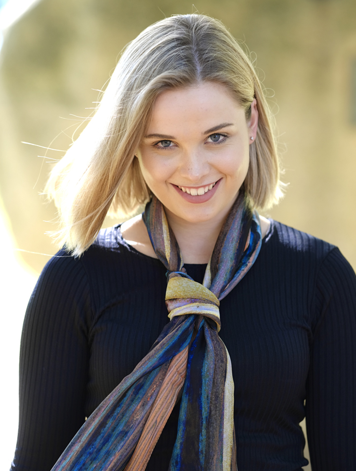 SILK CHIFFON SCARF: Waves