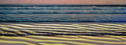 SILK CHIFFON SCARF: Waves