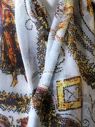 SILK CHIFFON SCARF:  Ganymede