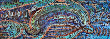 SILK CHIFFON SCARF: Dolphin