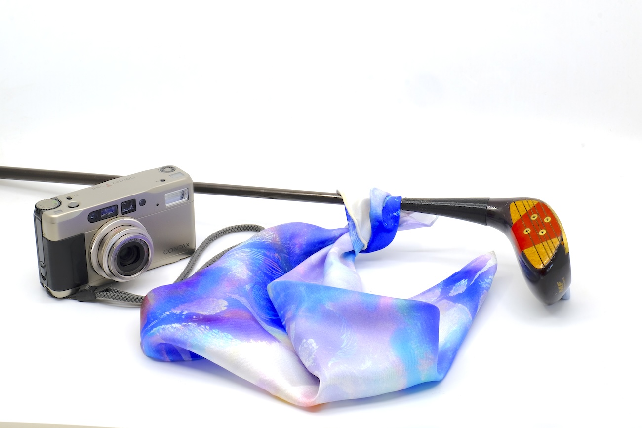 SILK TWILL MINI SCARF: Fairy Wren