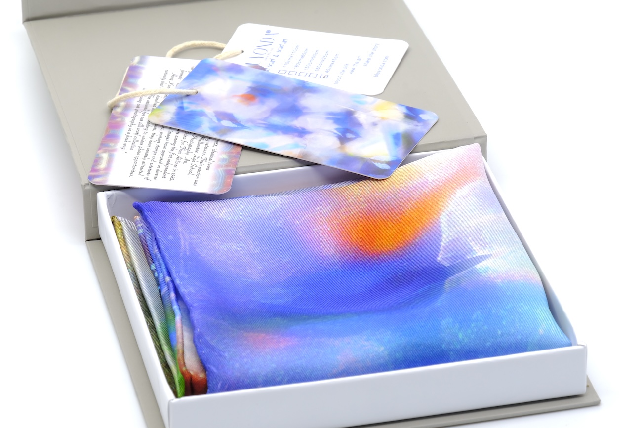 SILK TWILL MINI SCARF: Fairy Wren