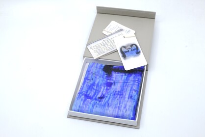 SILK TWILL MINI SCARF: Black Swans