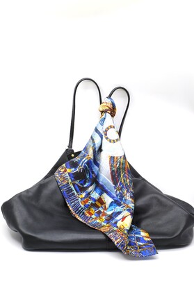 SILK TWILL MINI SCARF: Eye of Horus