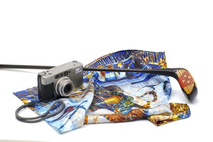 SILK TWILL MINI SCARF: Eye of Horus