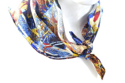 SILK TWILL MINI SCARF: Eye of Horus
