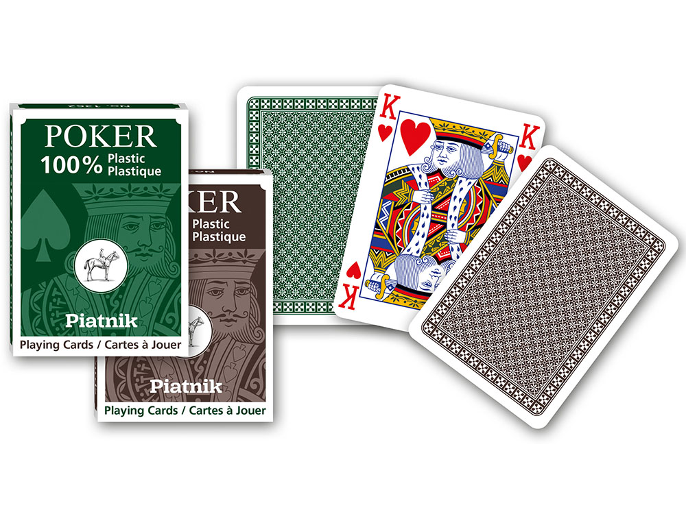 POKER 100% PLASTIC, JUMBO INDEX