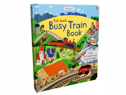 PULL BACK BUSY TRAIN BOOK